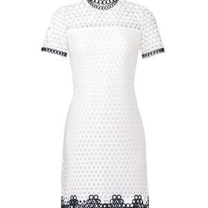 Shoshanna Geo Lace Carter Dress